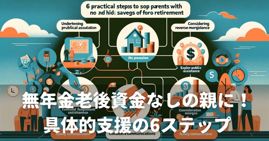 無年金老後資金なしの親に！具体的支援の6ステップ