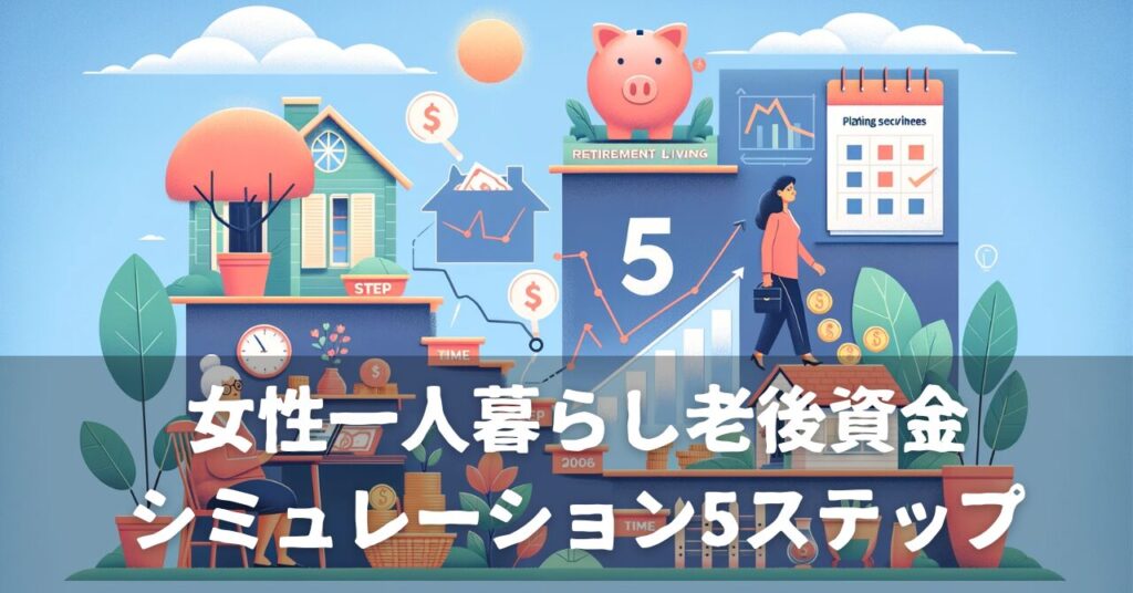 女性一人暮らし老後資金シミュレーション5ステップ