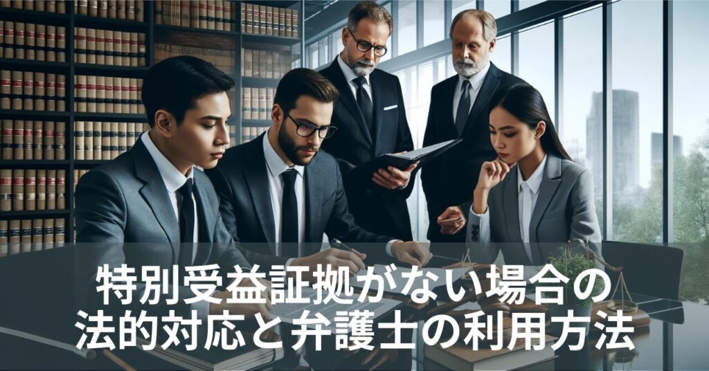 特別受益証拠がない場合の法的対応と弁護士の利用方法