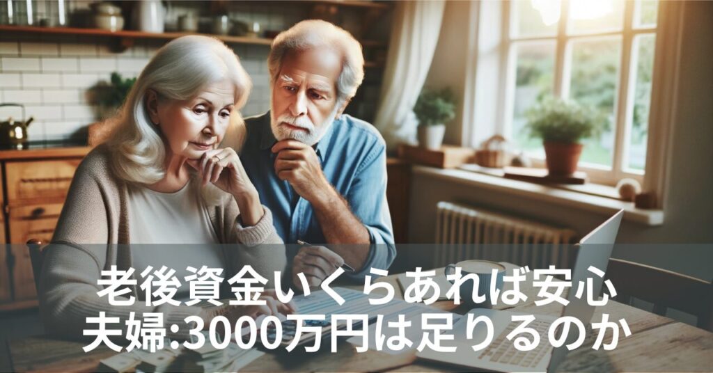 老後資金いくらあれば安心夫婦: 3000万円は足りるのか