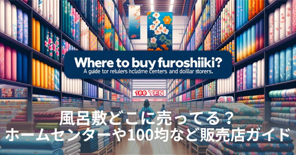 風呂敷どこに売ってる？ホームセンターや100均など販売店ガイド