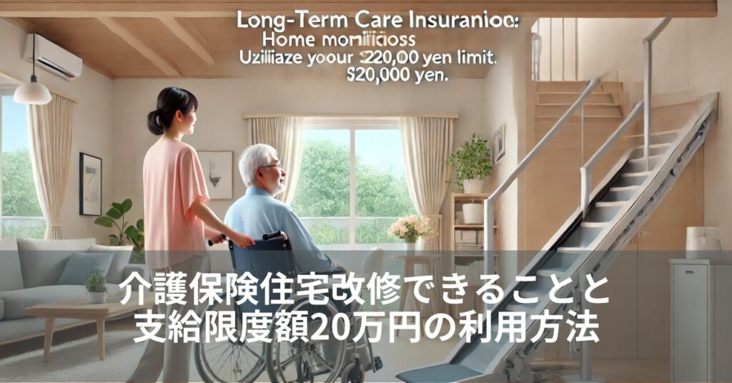 介護保険住宅改修できることと支給限度額20万円の利用方法