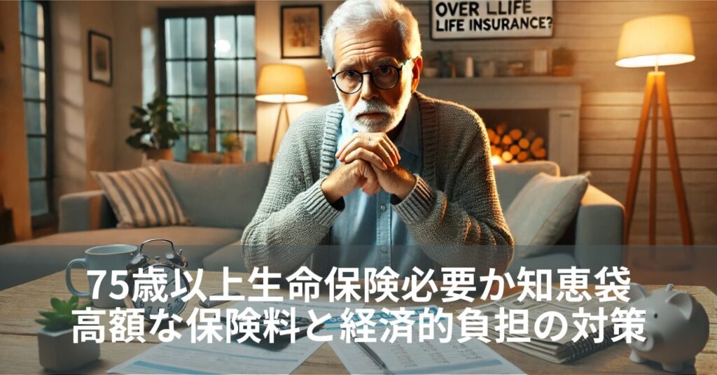 75歳以上生命保険必要か知恵袋：高額な保険料と経済的負担の対策