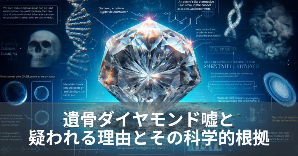 遺骨ダイヤモンド嘘と疑われる理由とその科学的根拠