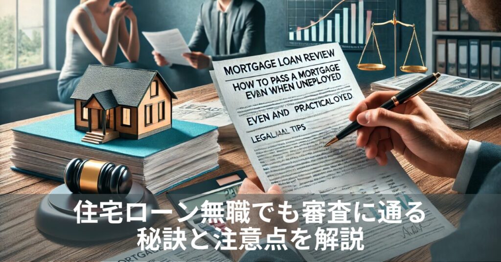 住宅ローン無職でも審査に通るための秘訣と注意点を解説