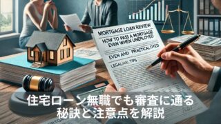 住宅ローン無職でも審査に通るための秘訣と注意点を解説