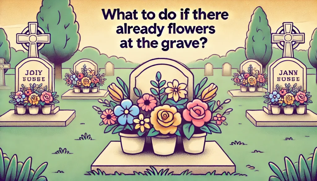 お墓参りの花すでにある場合は？