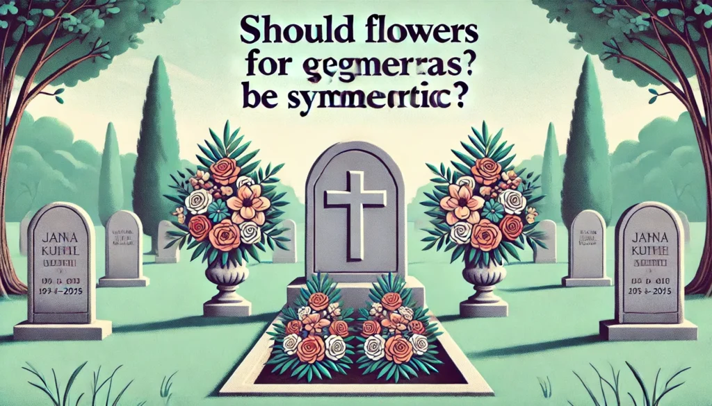 お墓に供える花は左右対称にするべきですか？