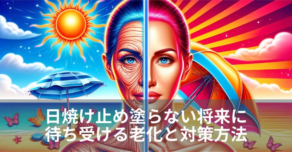 日焼け止め塗らない将来に待ち受ける老化と対策方法