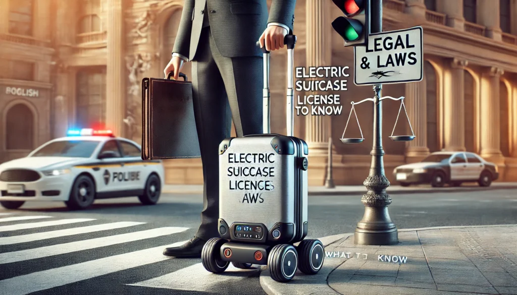電動スーツケース免許と法律について
