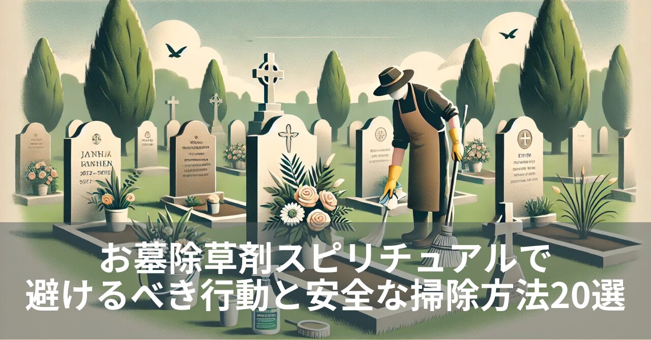 お墓除草剤スピリチュアルで避けるべき行動と安全な掃除方法20選 - おひとり様・終活・相続サポートならOFPS大阪不動産・FPサービス株式会社  （一社）終活協議会公認講師在籍
