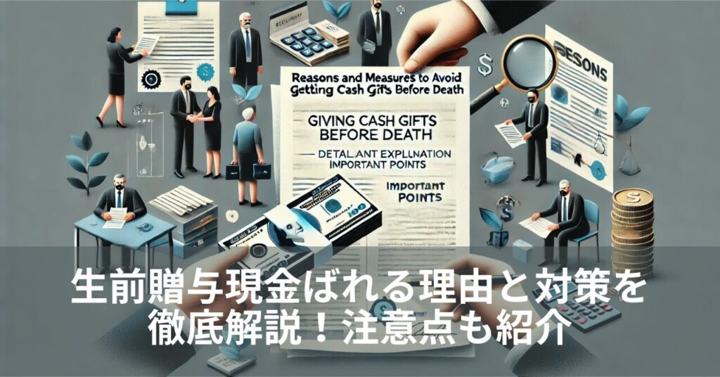 生前贈与現金ばれる理由と対策を徹底解説！注意点も紹介