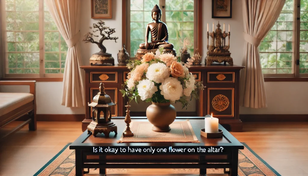 仏壇の花は一対でなくてもいいですか？