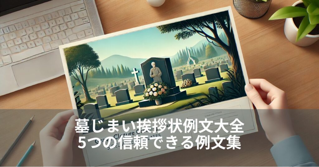 墓じまい挨拶状例文大全：5つの信頼できる例文集