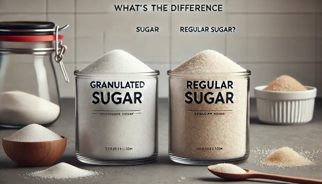 グラニュー糖と砂糖の違いは何ですか？