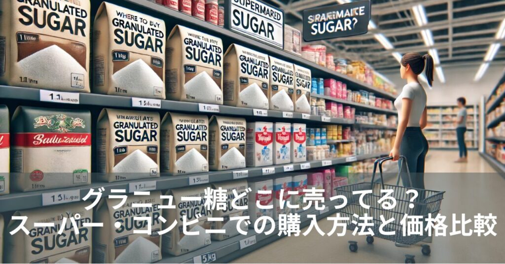 グラニュー糖どこに売ってる？スーパー・コンビニでの購入方法と価格比較