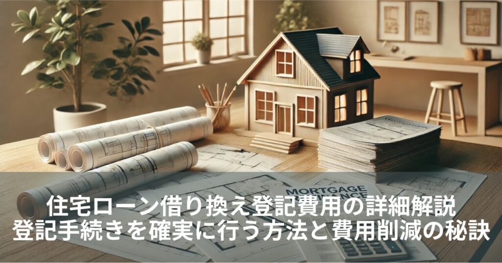 住宅ローン借り換え登記費用の詳細解説｜登記手続きを確実に行う方法と費用削減の秘訣