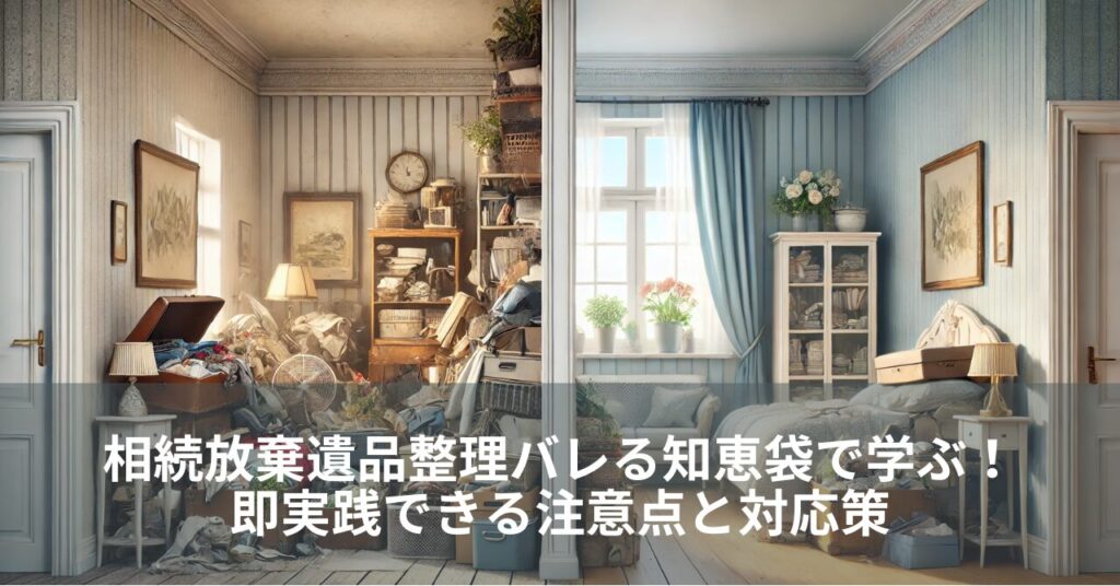 相続放棄遺品整理バレる知恵袋で学ぶ！即実践できる注意点と対応策