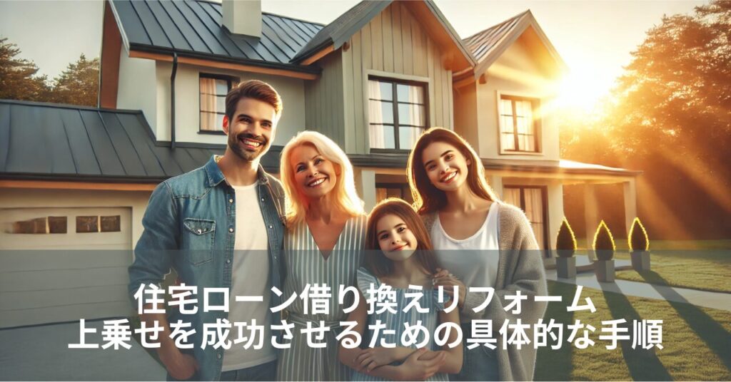 住宅ローン借り換えリフォーム上乗せを成功させるための具体的な手順