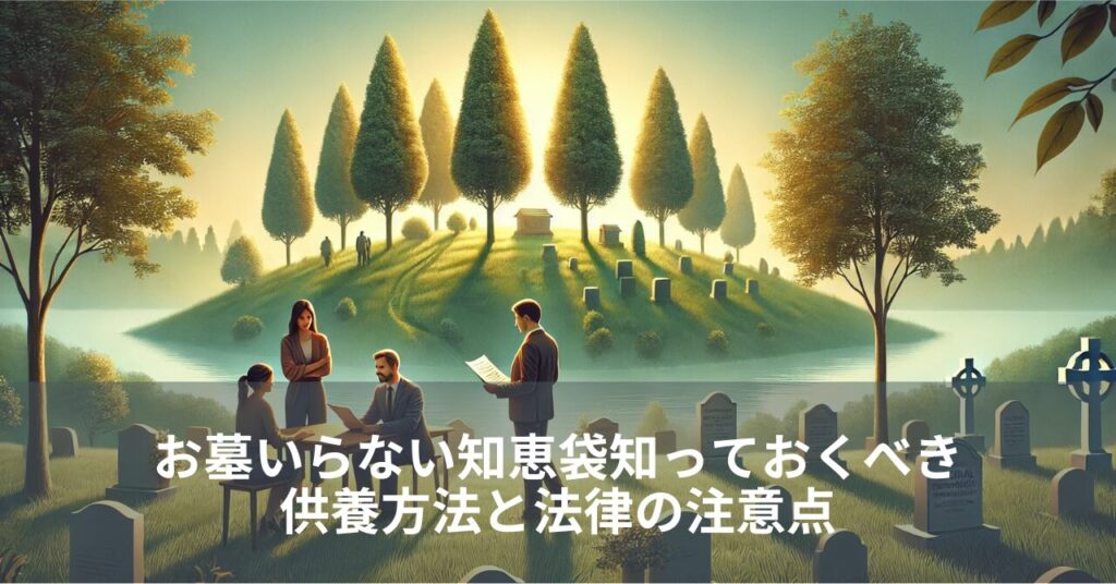 お墓いらない知恵袋：知っておくべき供養方法と法律の注意点