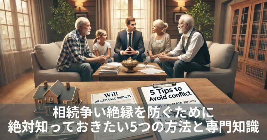 相続争い絶縁を防ぐために絶対知っておきたい5つの方法と専門知識