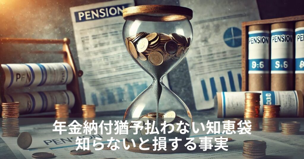 年金納付猶予払わない知恵袋：知らないと損する事実