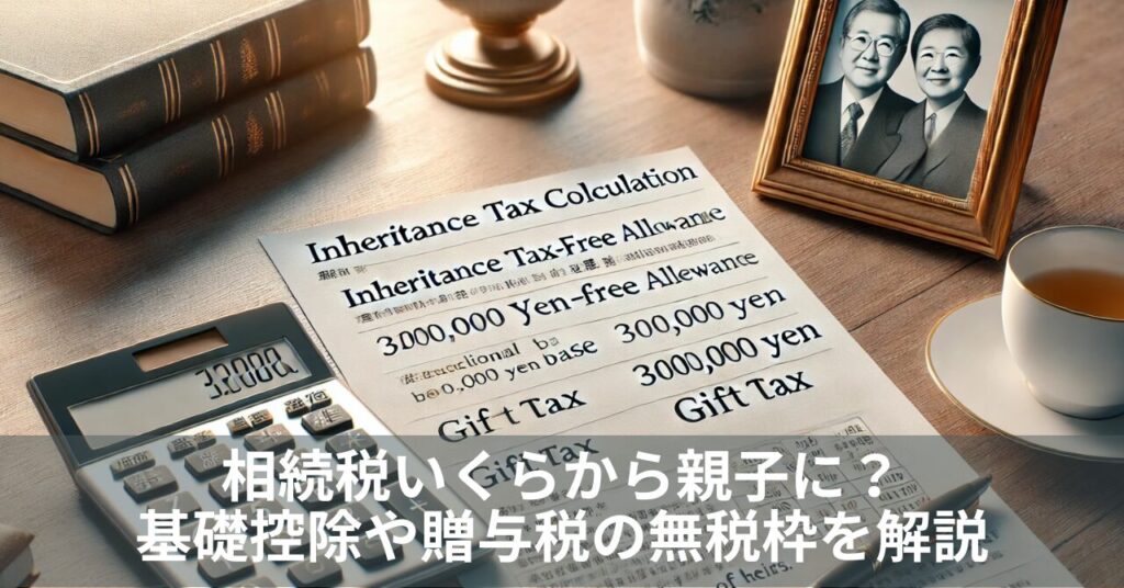 相続税いくらから親子に？基礎控除や贈与税の無税枠もわかりやすく解説