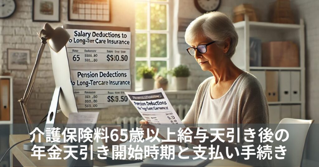 介護保険料65歳以上給与天引き後の年金天引き開始時期と支払い手続きのポイント