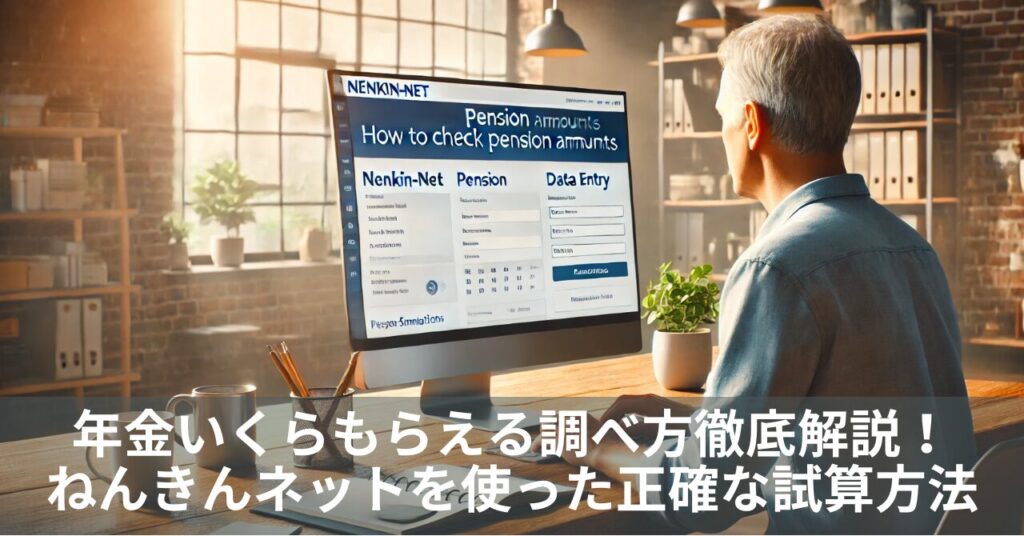 年金いくらもらえる調べ方徹底解説！ねんきんネットを使った正確な試算方法