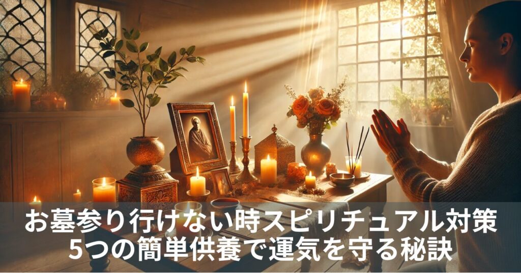 お墓参り行けない時スピリチュアル対策｜5つの簡単供養で運気を守る秘訣