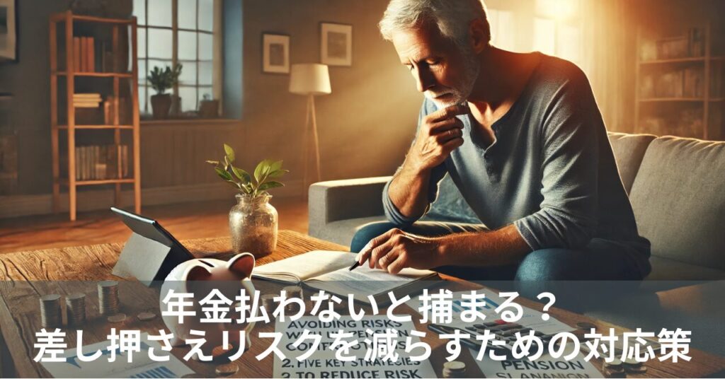 年金払わないと捕まる？差し押さえリスクを減らすための5つの対応策