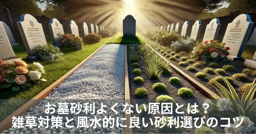 お墓砂利よくない原因とは？雑草対策と風水的に良い砂利選びのコツ