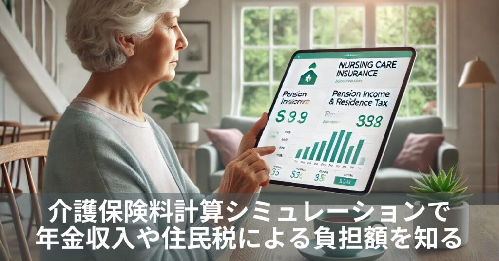 介護保険料計算シミュレーションで年金収入や住民税による負担額を簡単に知る