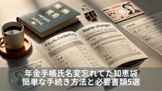 年金手帳氏名変忘れてた知恵袋｜簡単な手続き方法と必要書類5選