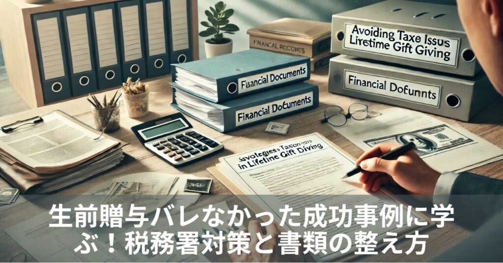 生前贈与バレなかった成功事例に学ぶ！税務署対策と書類の整え方