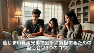 墓じまい費用兄弟で公平に負担するための話し合い3つのコツ