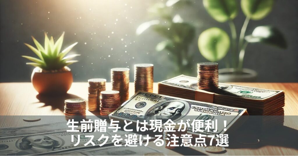 生前贈与とは現金が便利！リスクを避ける注意点7選