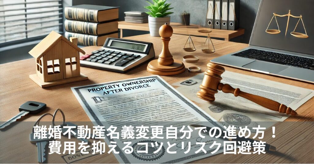 離婚不動産名義変更自分での進め方！費用を抑えるコツとリスク回避策