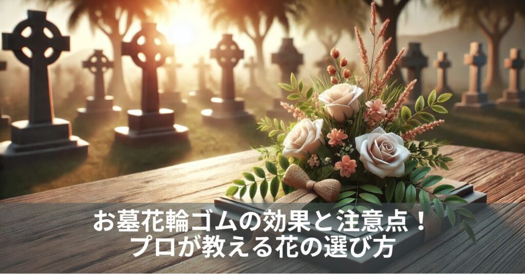 お墓花輪ゴムの効果と注意点！プロが教える花の選び方