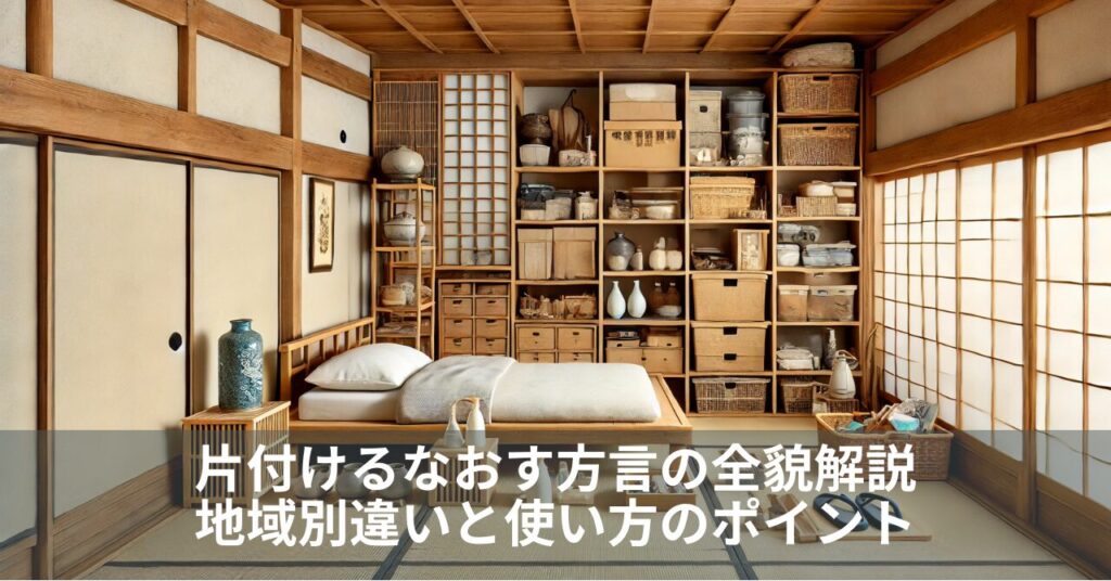 片付けるなおす方言の全貌解説｜地域別違いと使い方のポイント