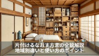 片付けるなおす方言の全貌解説｜地域別違いと使い方のポイント