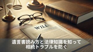 遺言書読み方と法律知識を知って相続トラブルを防ぐ