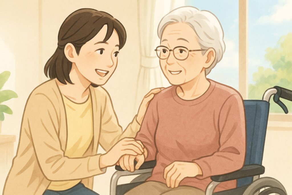 夫の介護をしている人にかける言葉の工夫