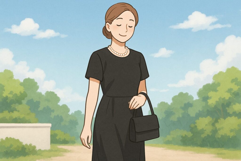 喪服 お腹ぽっこりを隠すデザインとは