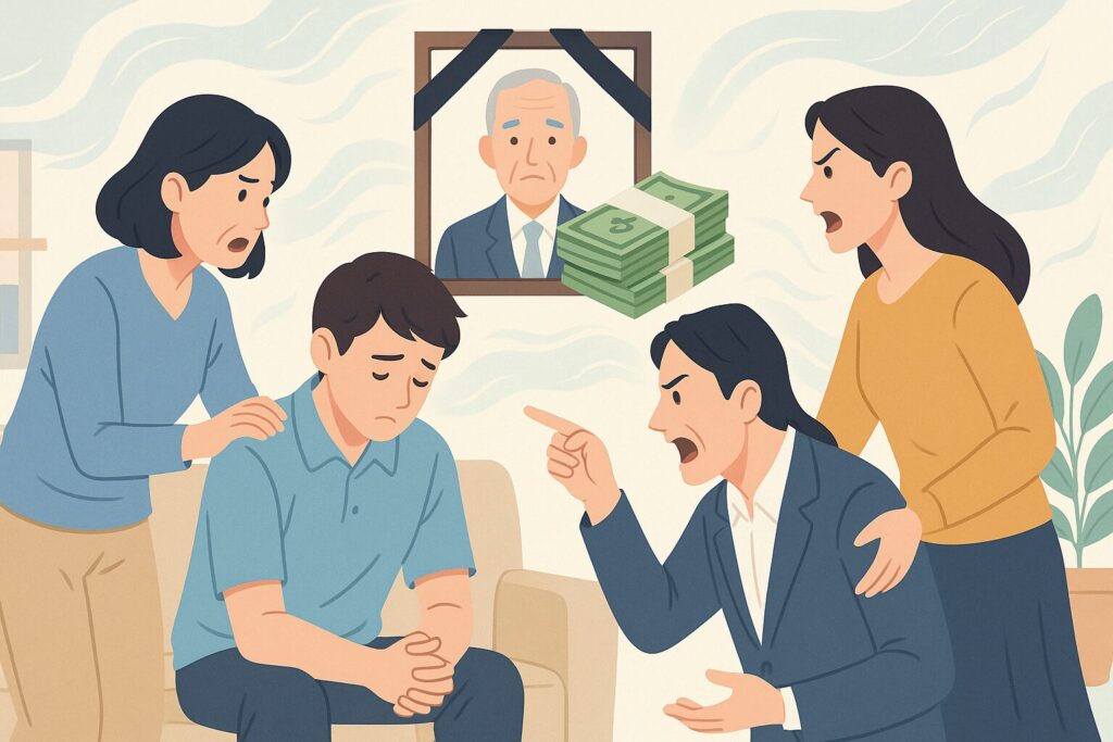 遺産を独り占め バチがあたるというスピリチュアル解釈