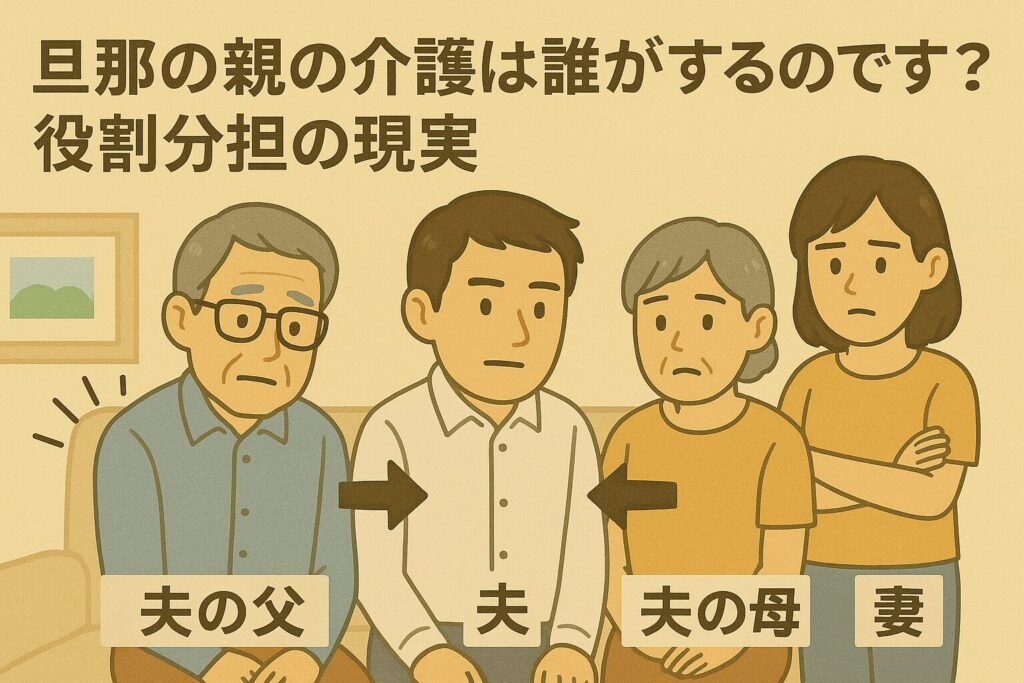 旦那の親の介護は誰がするのですか? 役割分担の現実