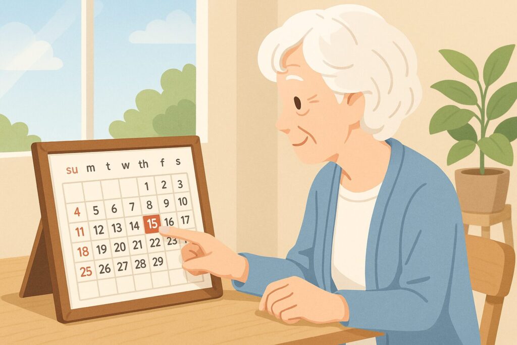 認知症で日付がわからない時の対策は?