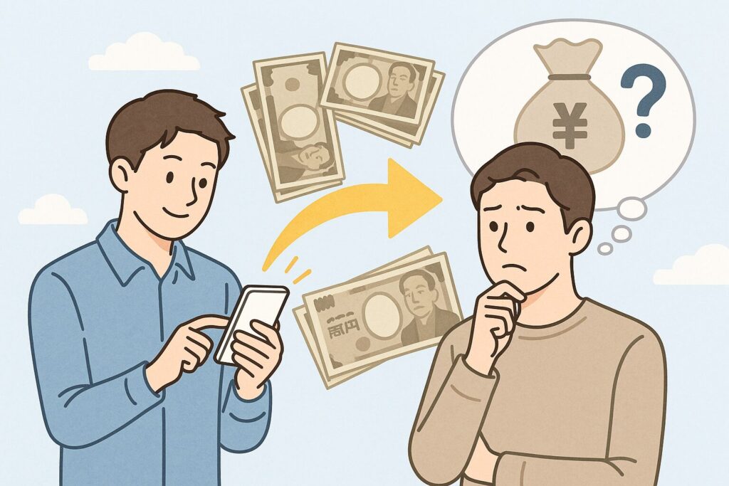 ■現金送金との違いはない