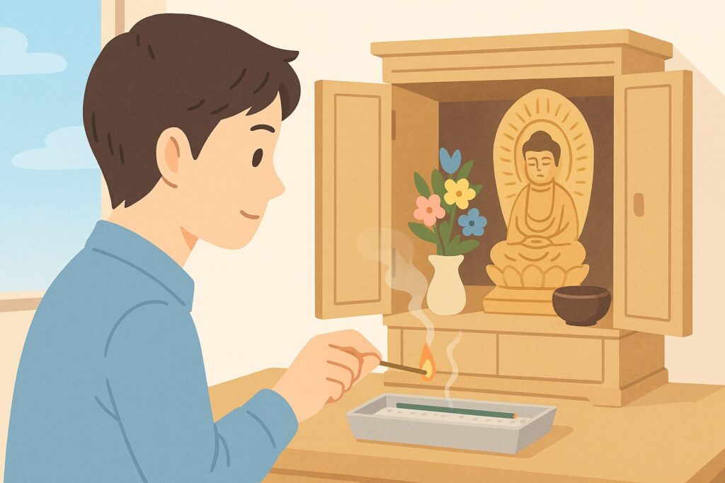 浄土真宗線香寝かせる消えるのはなぜ?作法と原因を解説