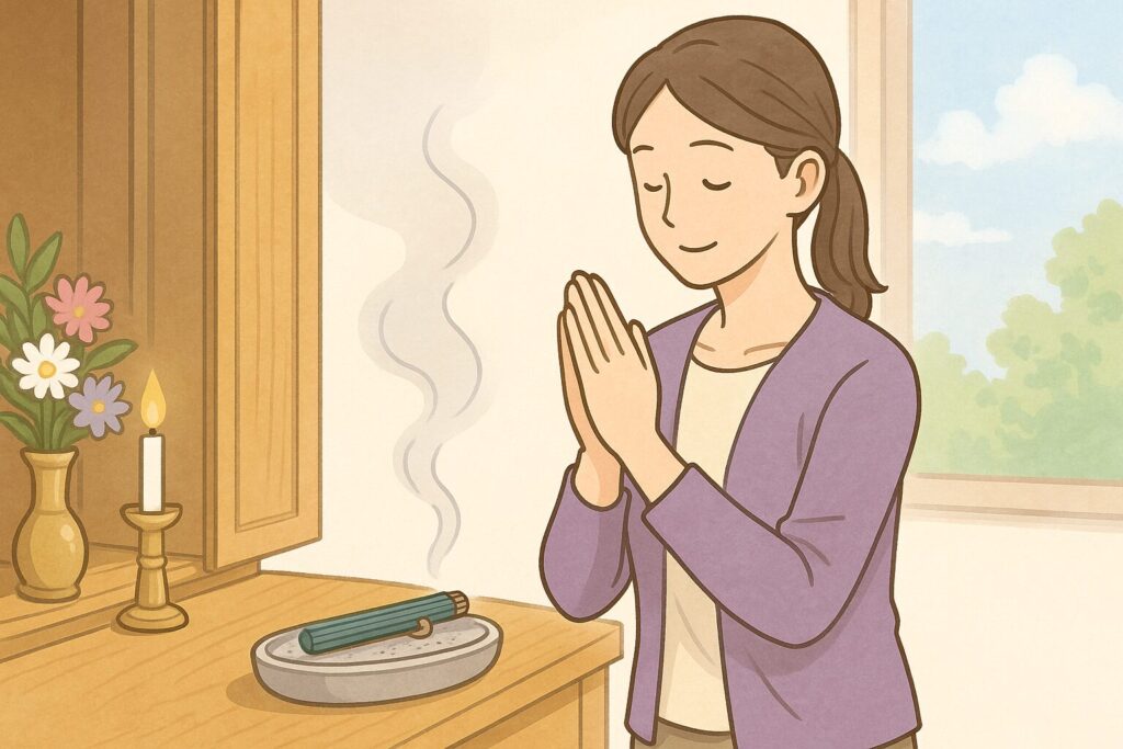 仏壇の線香が途中で消えてしまうのはなぜですか?